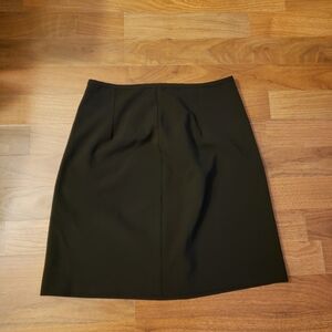 Classic Black A-Line Women's Skirt With Back Zipper.